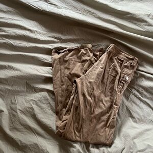 I Am Gia Khaki flared low rise pants